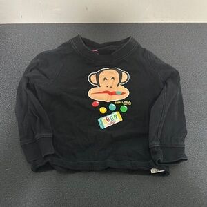 Paul Frank Kids Black Long Sleeve Shirt vintage Y2K